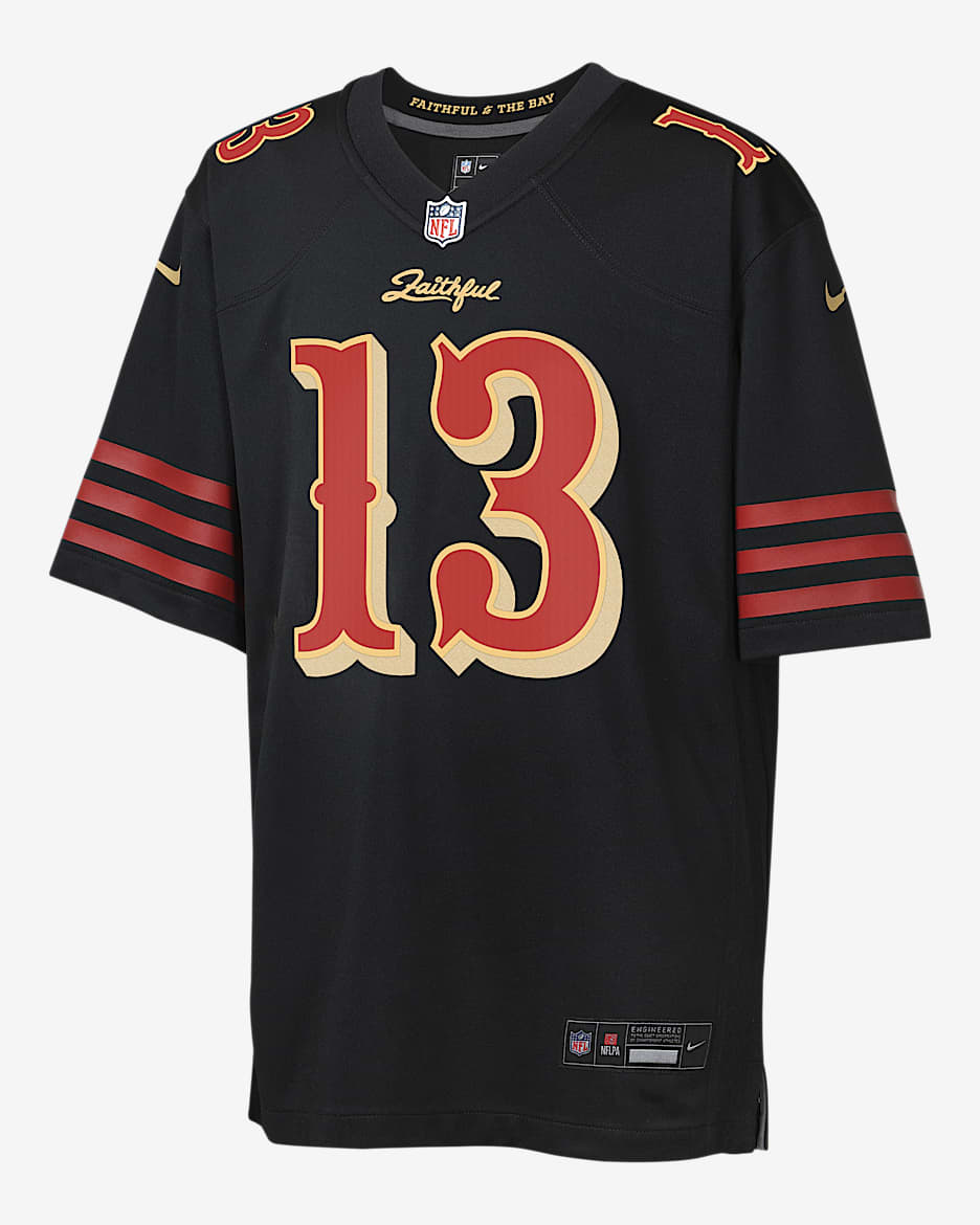 サンフランシスコ49ers BROCK PURDY ブロック・パーディ　ジャージ Men's Nike Brock Purdy Black San Francisco 49ers 2025